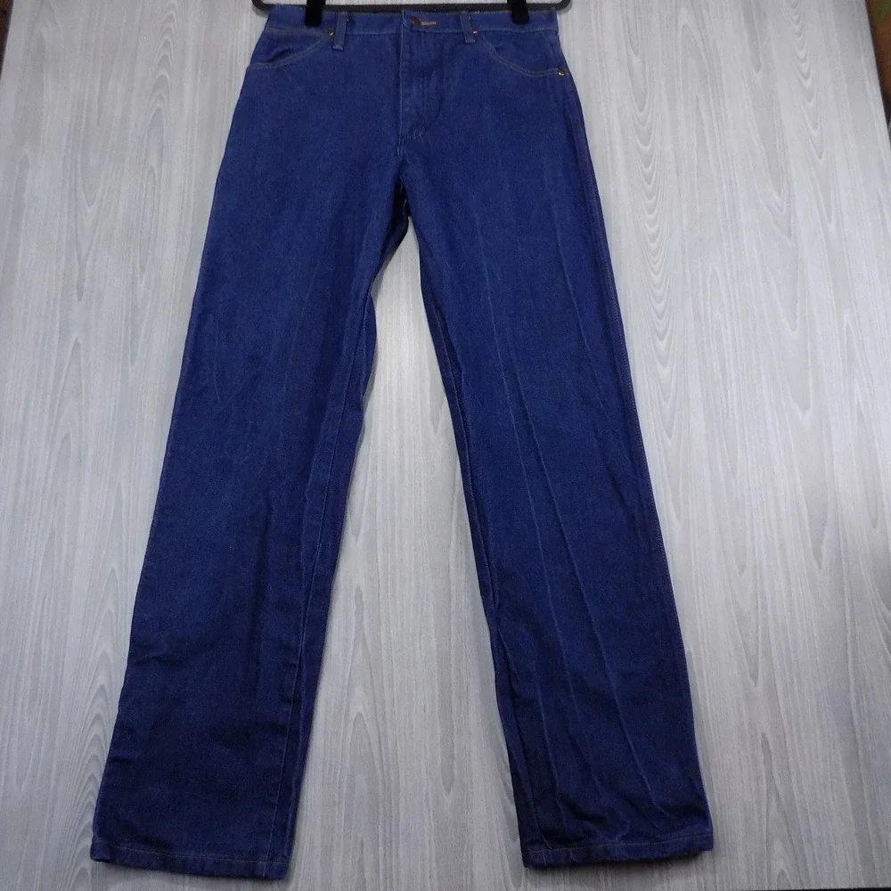 Wrangler Jeans Mens 32x33 13MWZ Cowboy Cut Original Fit Blue Denim EUC